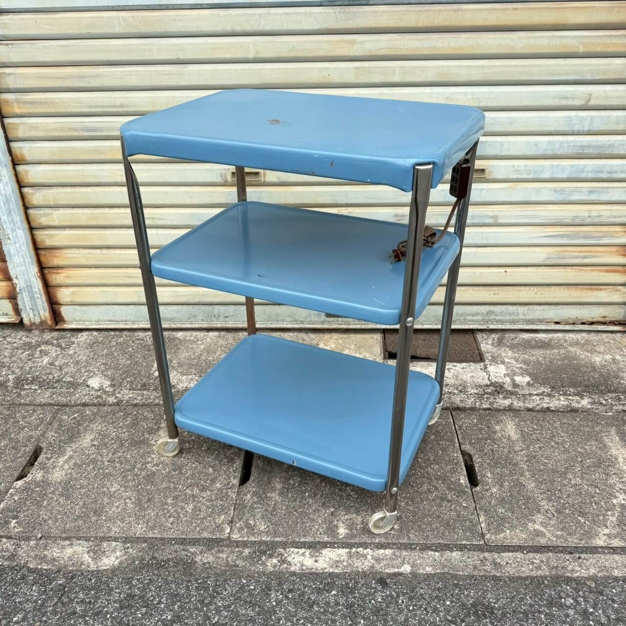 【1960-70年代】ビンテージ キッチンワゴン アメリカン雑貨 3段カート 什器 #2421