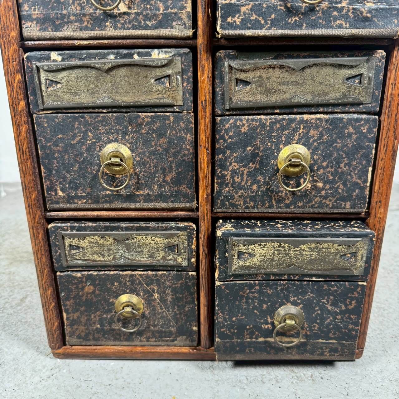 #2354【1910-20年代】アンティーク Globe Wernicke パーツキャビネット / 収納ケース アメリカ