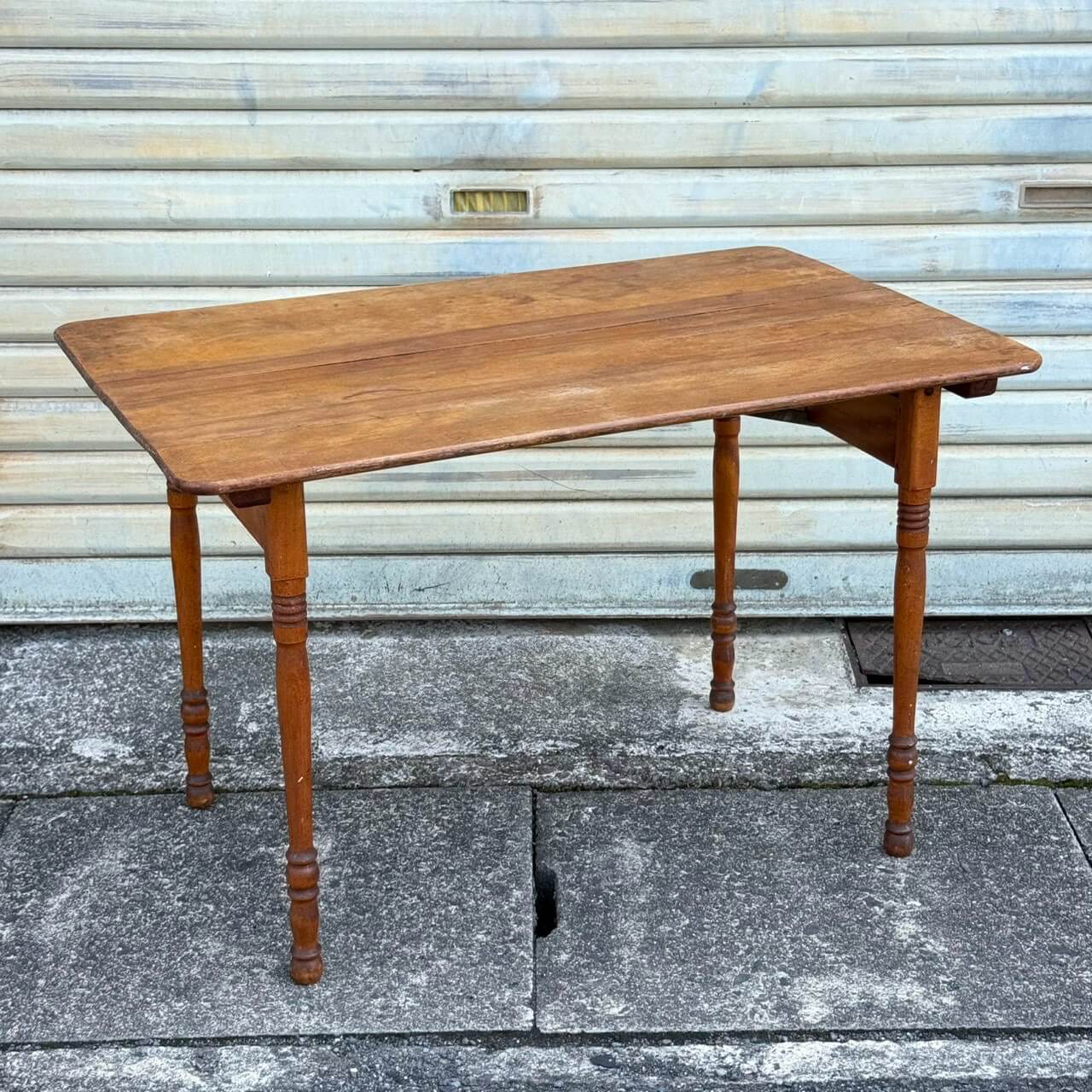 【1920-30年代】ビンテージ フォールディングテーブル アメリカン雑貨 店舗什器 PARIS MFG 折りたたみ 木製 #2814