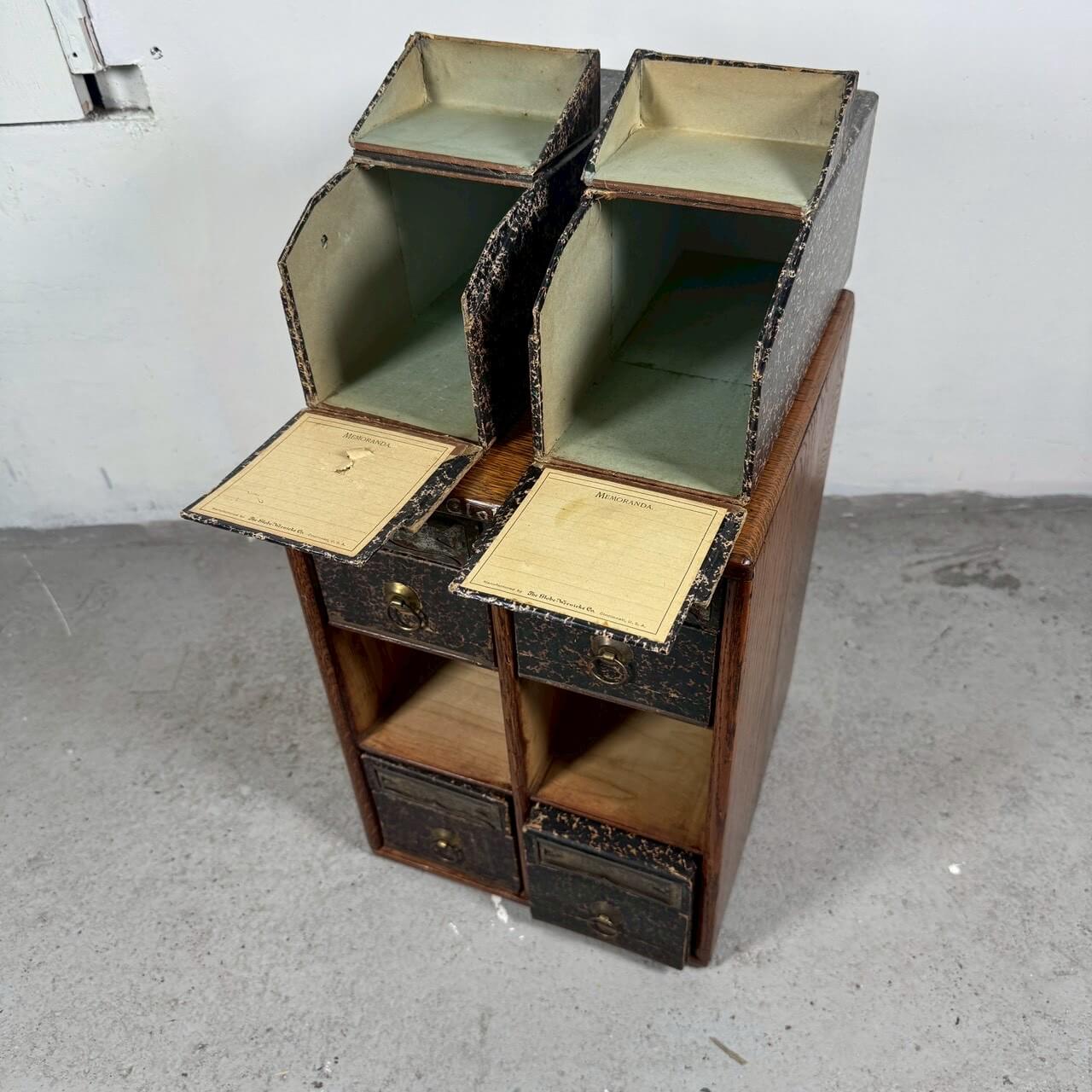 #2354【1910-20年代】アンティーク Globe Wernicke パーツキャビネット / 収納ケース アメリカ