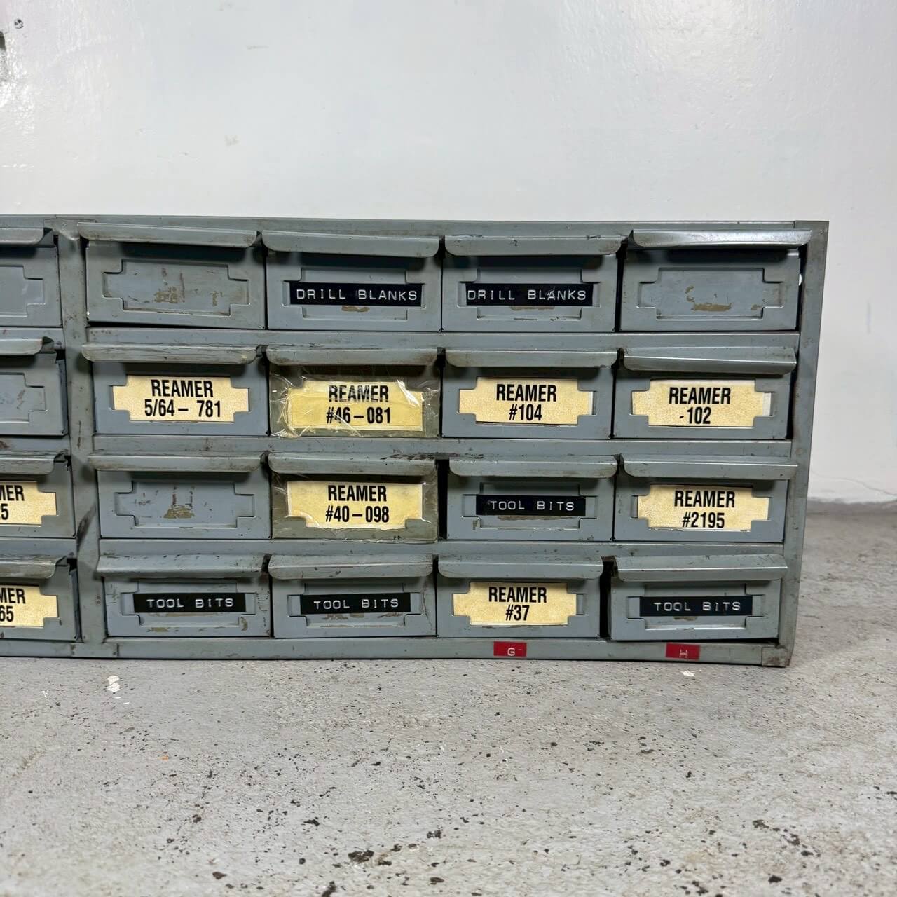 【1960-70年代】ビンテージ パーツキャビネット アメリカン雑貨 店舗什器 Hallowell 多段収納 引き出し #2301-5