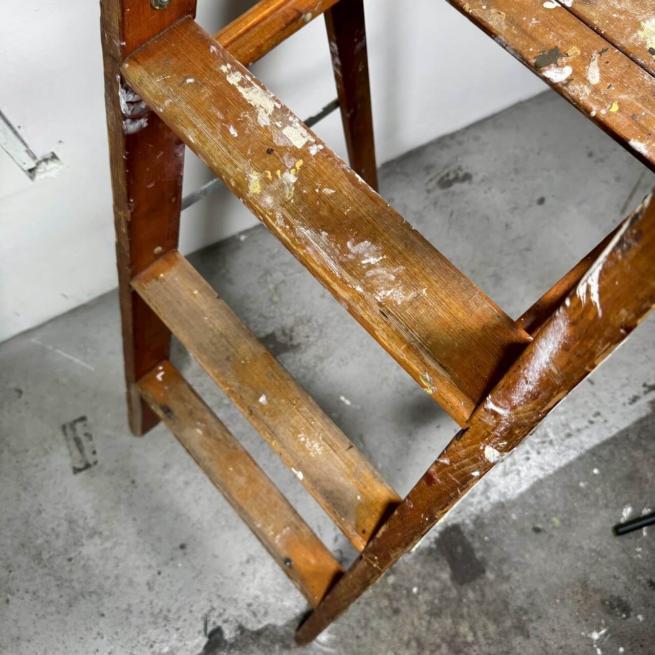 #2577【1970年代】ビンテージ ステップラダー / 脚立 ディスプレイ什器 アメリカ