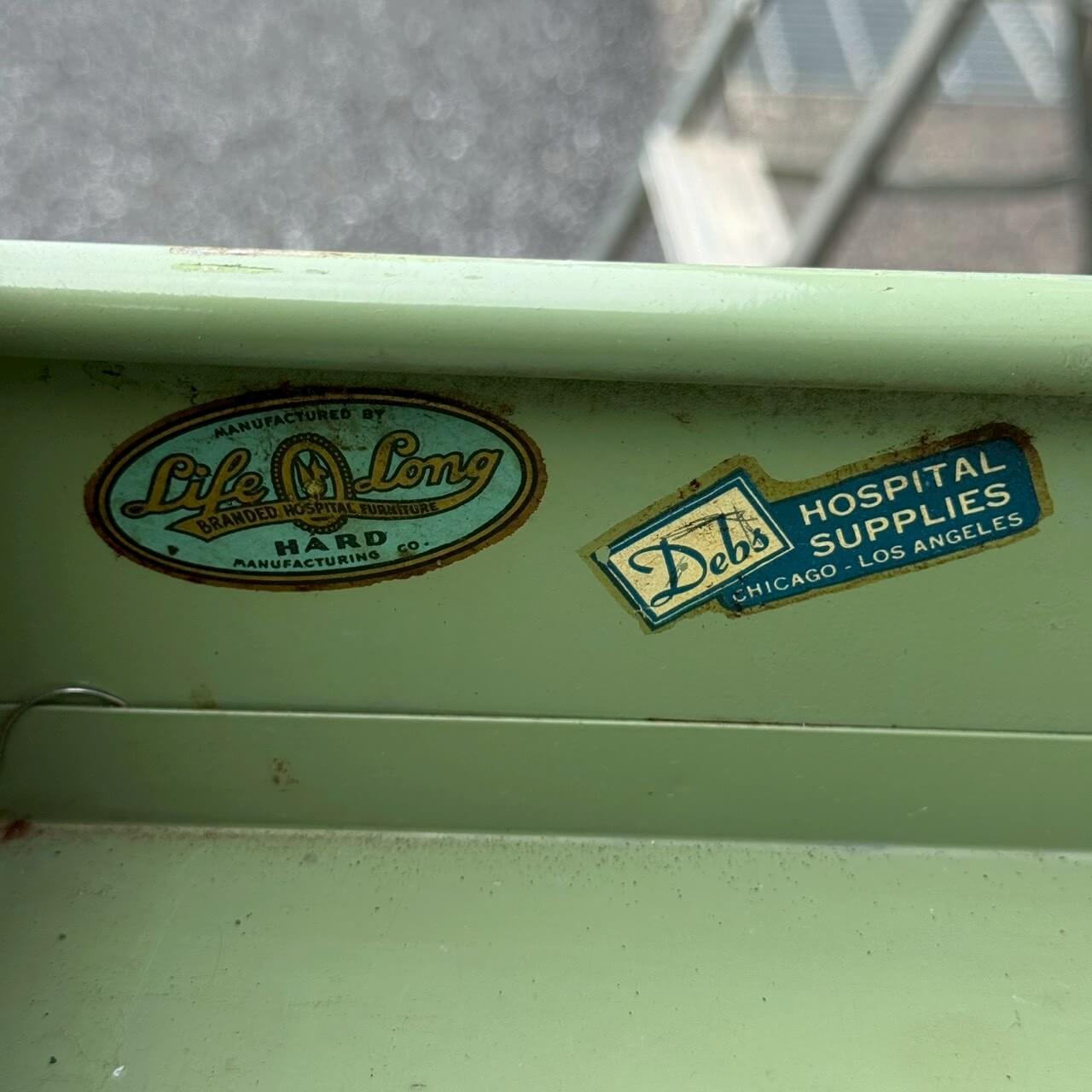【1950〜60年代】ビンテージ ワークテーブル アメリカン雑貨 店舗什器 作業台 メディカル #2418-2