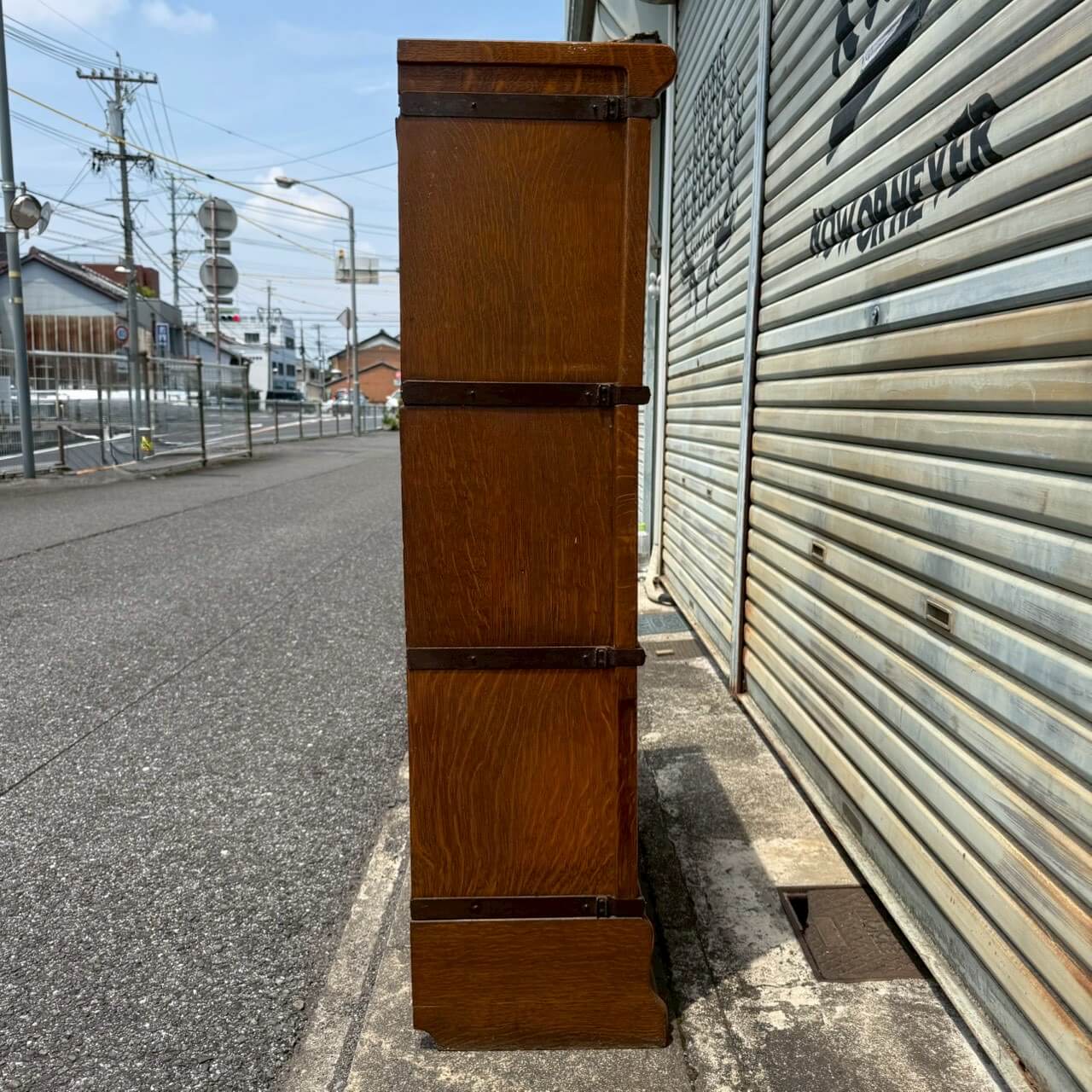 【1920-30年代】アンティーク スタッキング ブックシェルフ アメリカン雑貨 ディスプレイケース 店舗什器 #2586