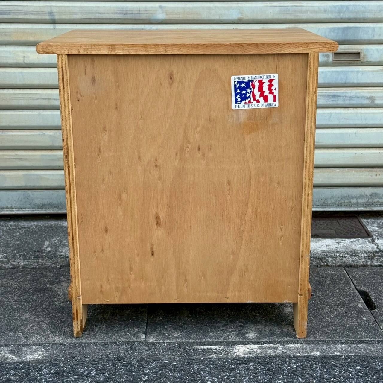 【1990-2000年代】ビンテージ ホワイトクラッド キャビネット アメリカン雑貨 店舗什器 ナイトテーブル #2314