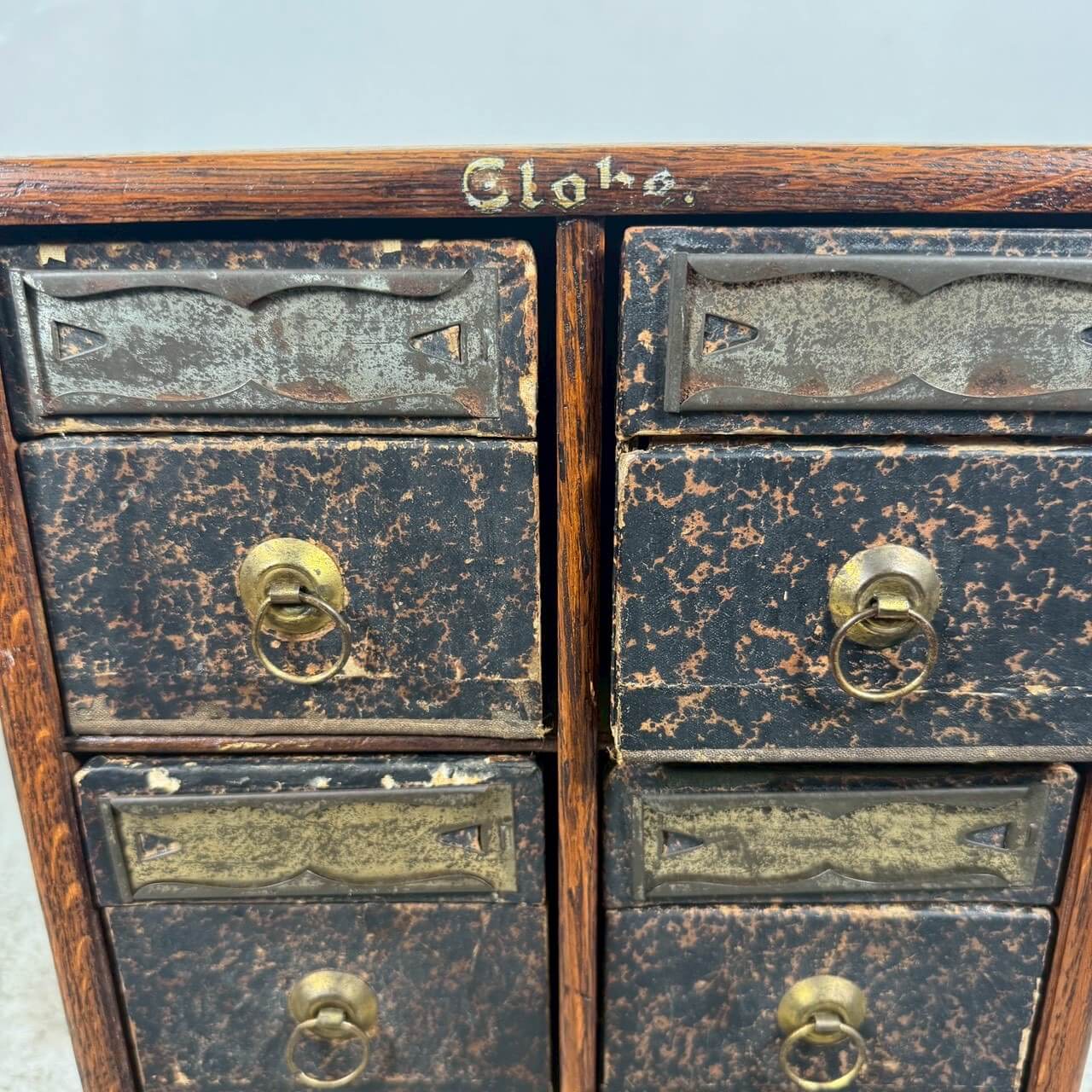 #2354【1910-20年代】アンティーク Globe Wernicke パーツキャビネット / 収納ケース アメリカ