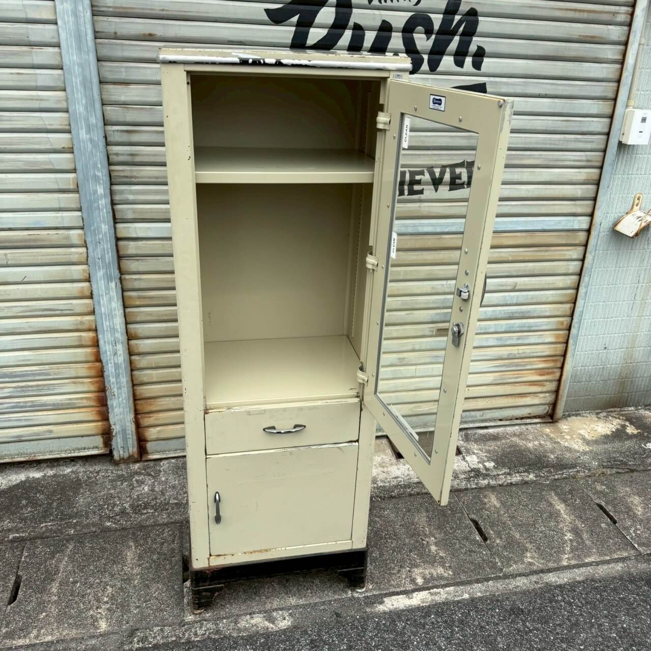 【1950-60年代】ビンテージ メディカルキャビネット アメリカン雑貨 店舗什器 ディスプレイケース #2544