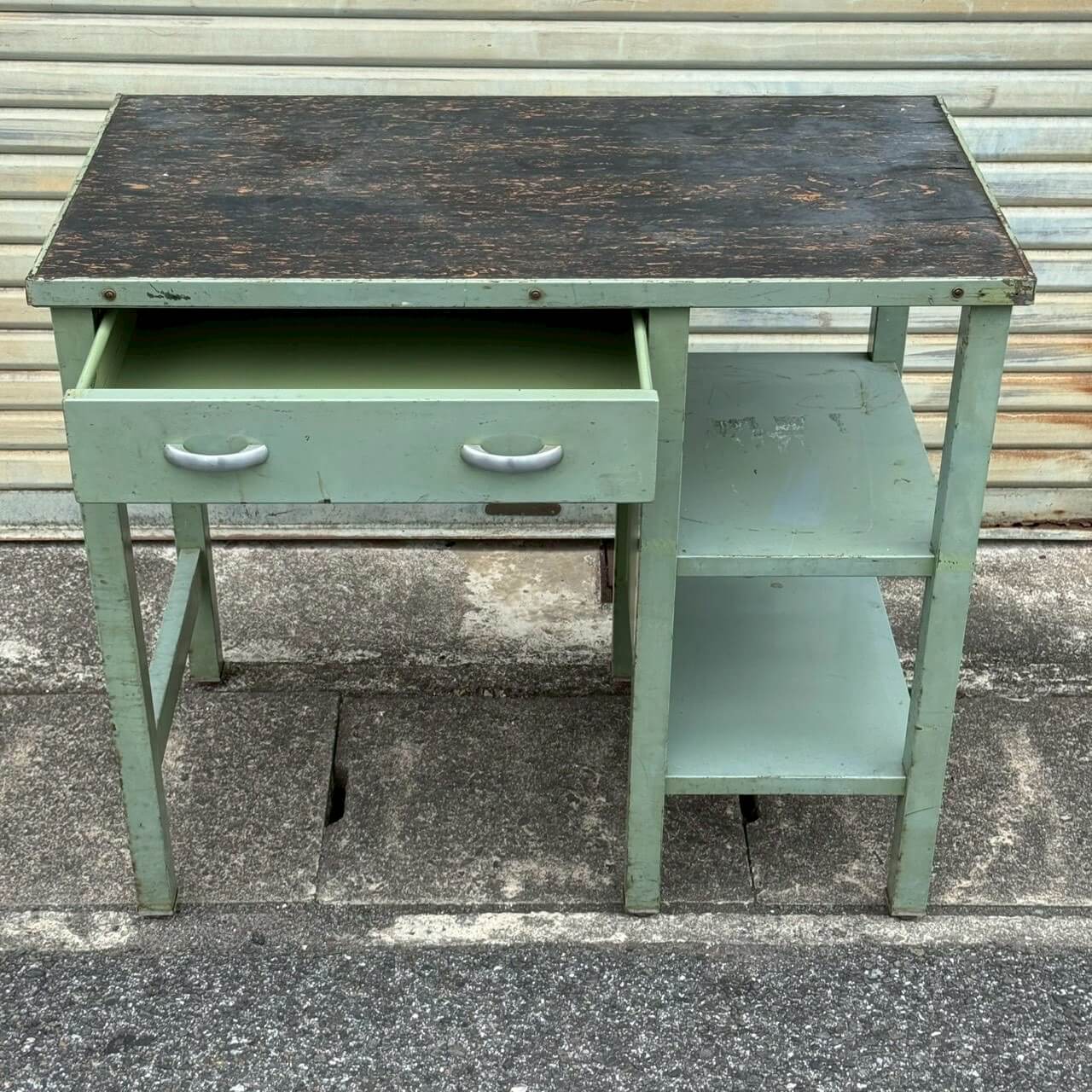 【1950〜60年代】ビンテージ ワークテーブル アメリカン雑貨 店舗什器 作業台 メディカル #2418-1
