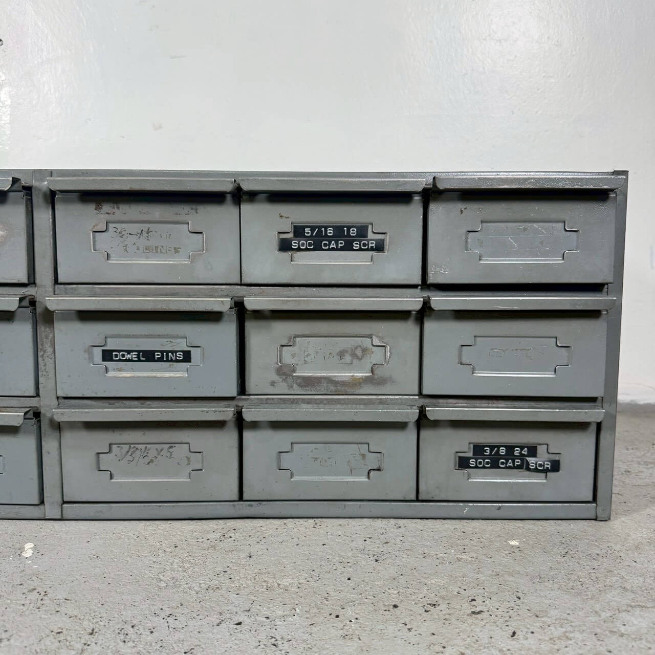 【1960-70年代】ビンテージ パーツキャビネット アメリカン雑貨 店舗什器 Hallowell 多段収納 引き出し #2301-2