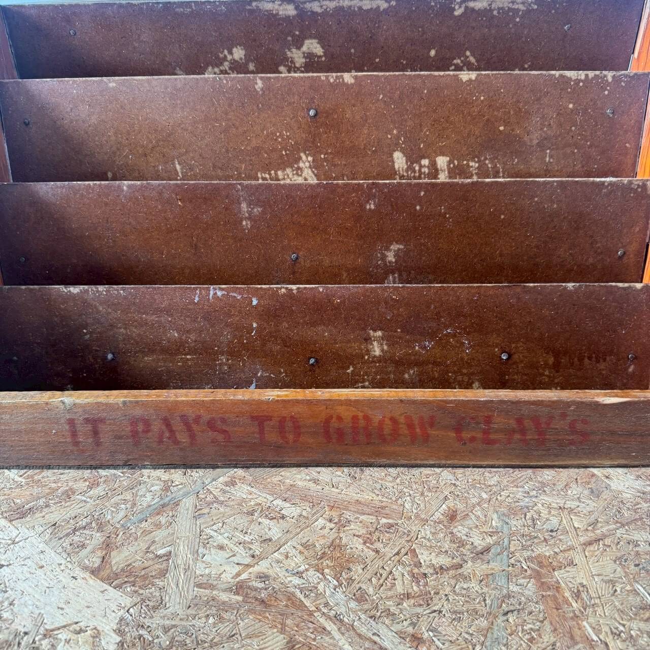 【1960-70年代】ビンテージ ウッドラック アメリカン雑貨 店舗什器 ディスプレイ #2386