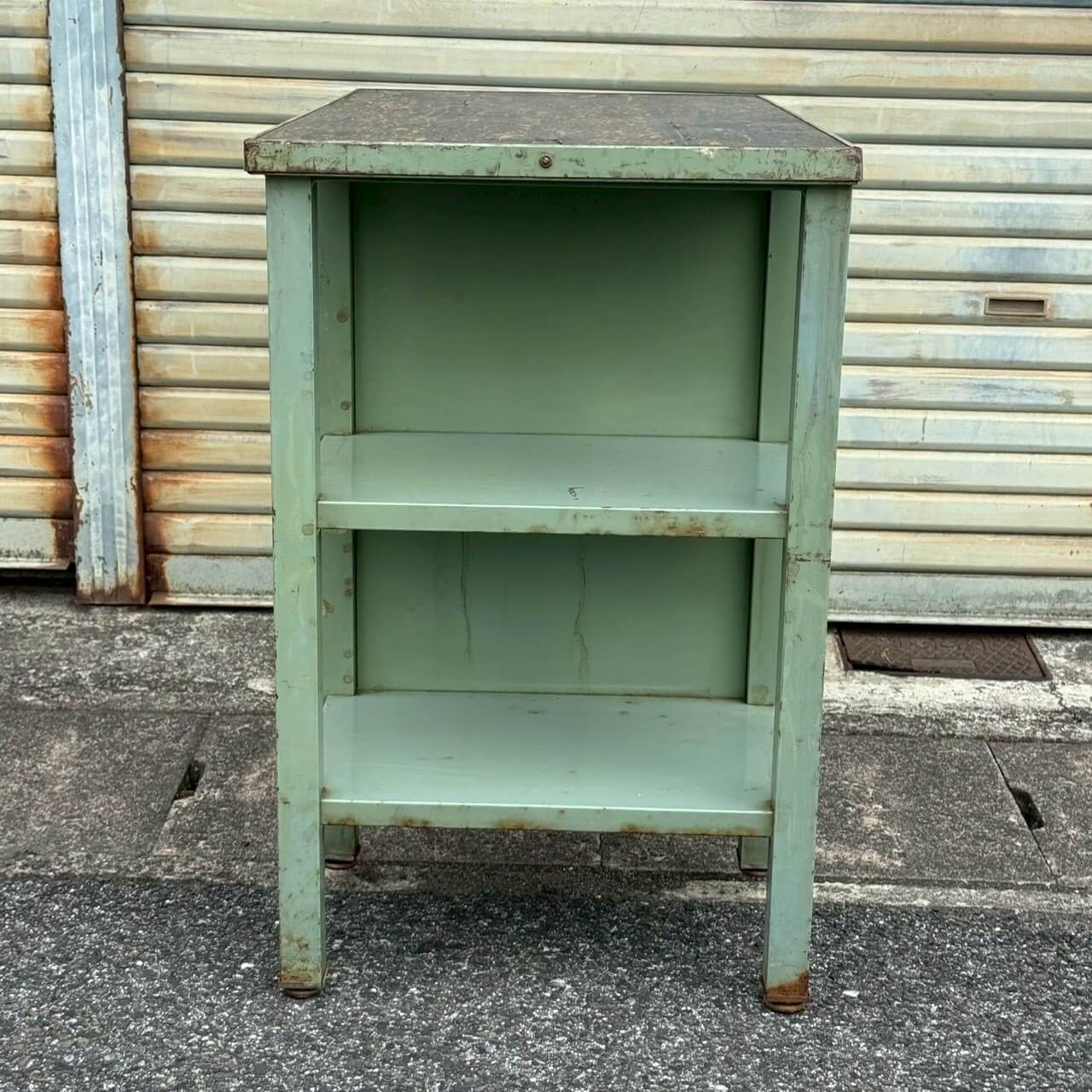 【1950〜60年代】ビンテージ ワークテーブル アメリカン雑貨 店舗什器 作業台 メディカル #2418-2