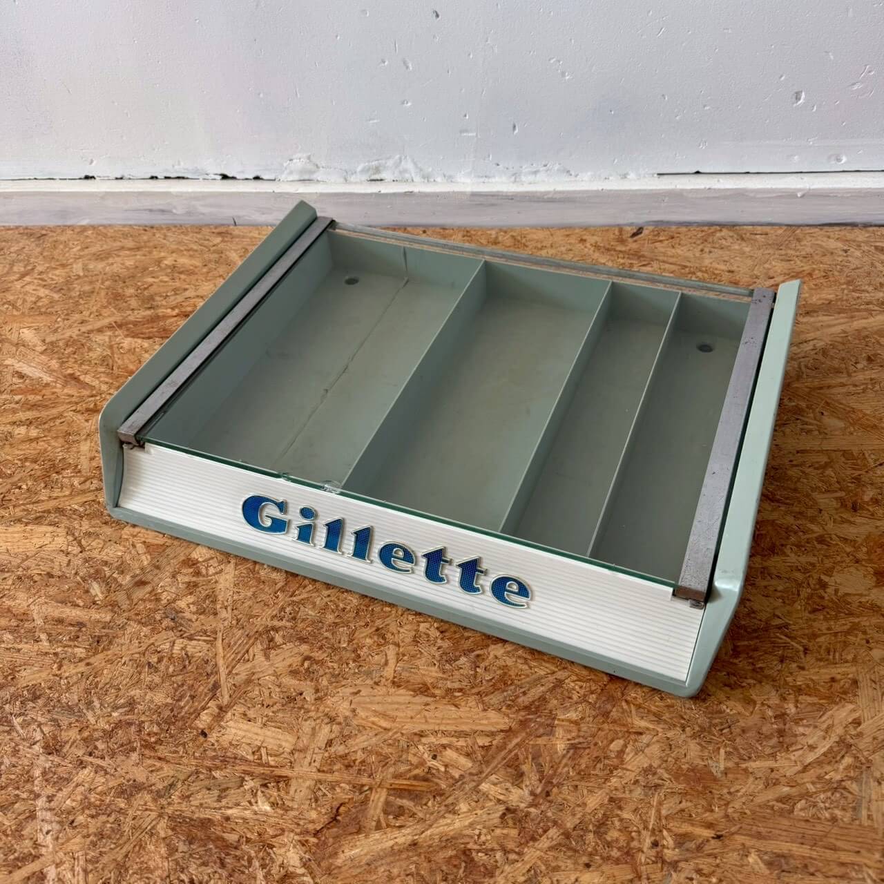 【1950年代】ビンテージ Gillette ジレット ディスプレイトレー アメリカン雑貨 小物入れ #2383