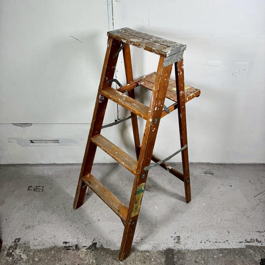 #2577【1970年代】ビンテージ ステップラダー / 脚立 ディスプレイ什器 アメリカ