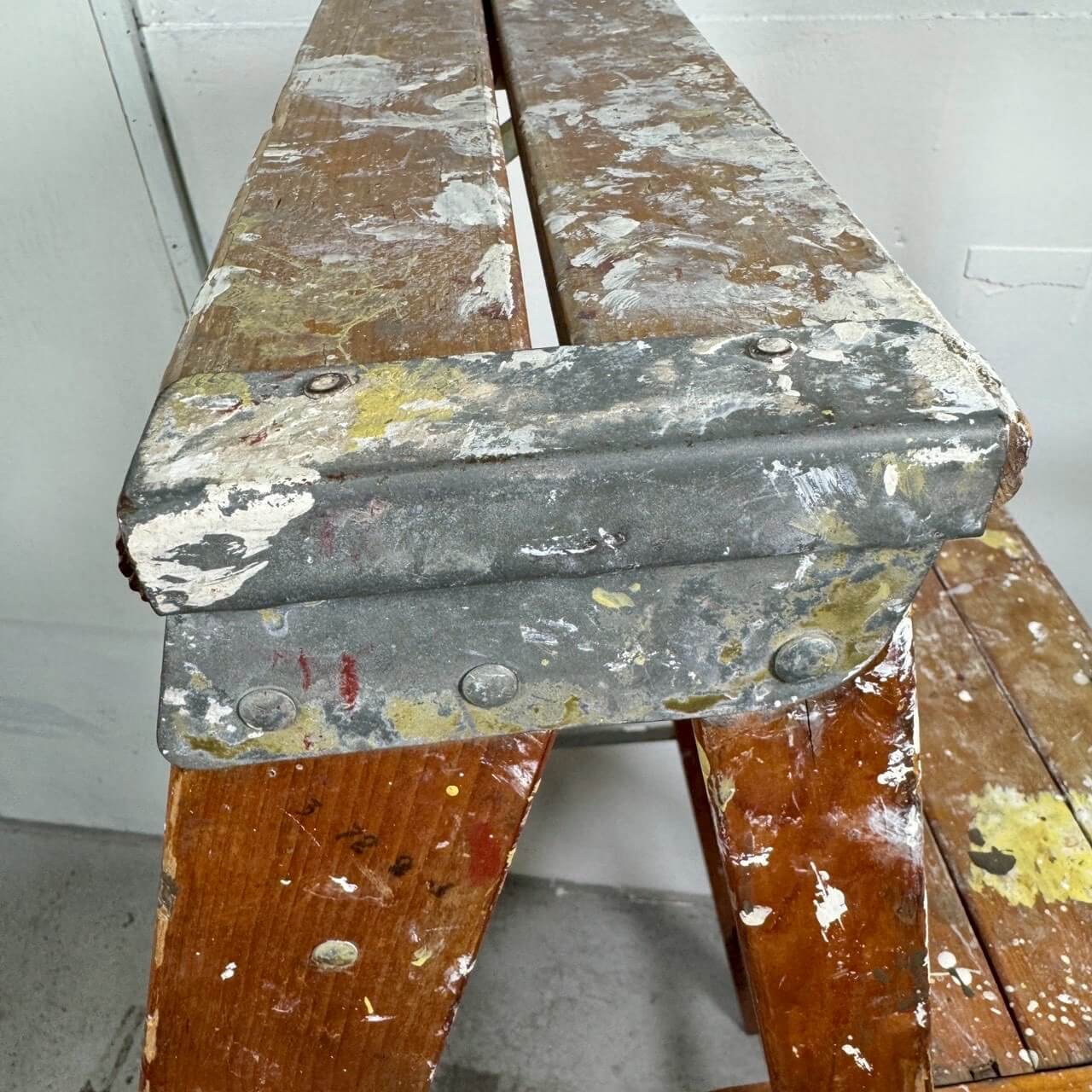 #2577【1970年代】ビンテージ ステップラダー / 脚立 ディスプレイ什器 アメリカ