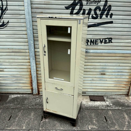 【1950-60年代】ビンテージ メディカルキャビネット アメリカン雑貨 店舗什器 ディスプレイケース #2544