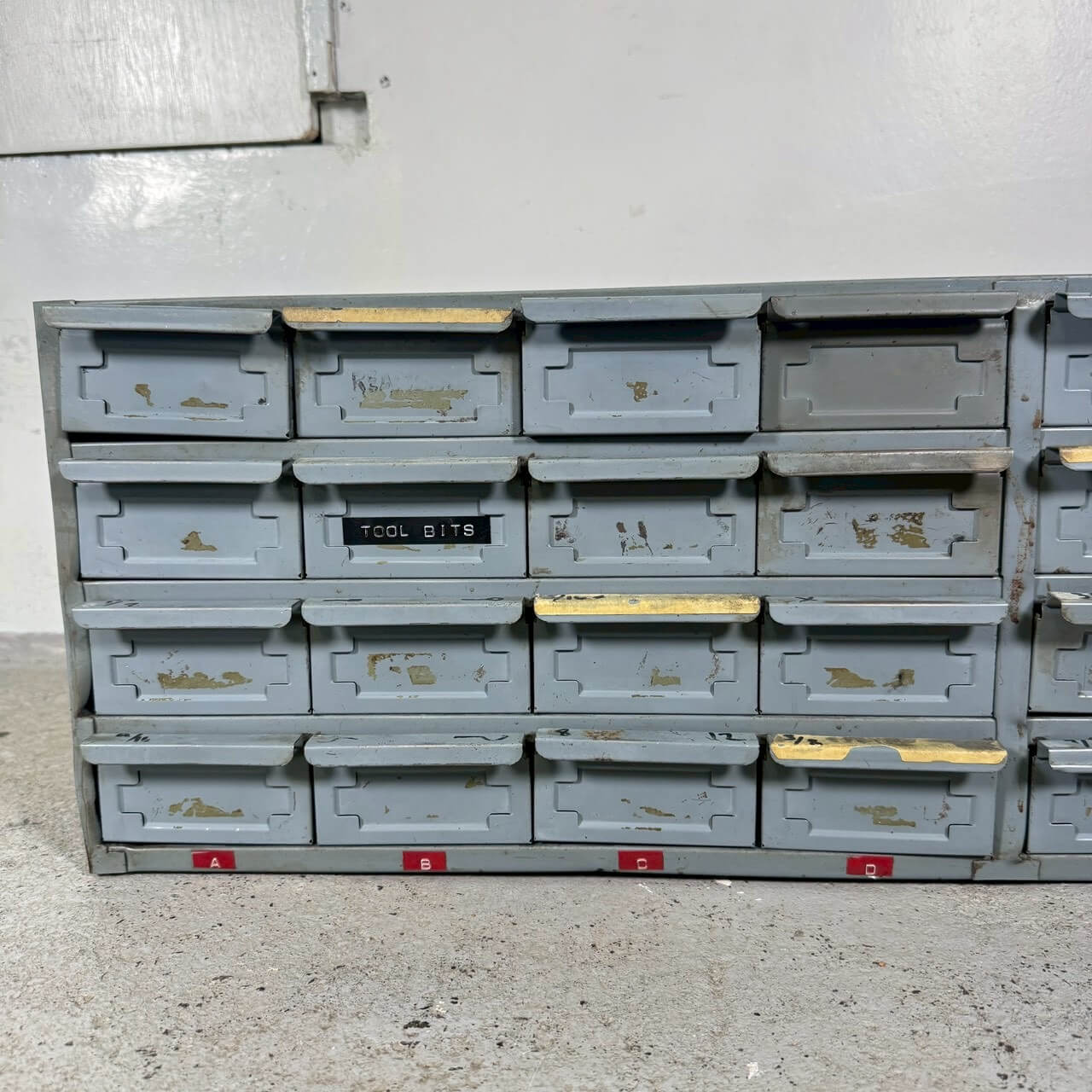 【1960-70年代】ビンテージ パーツキャビネット アメリカン雑貨 店舗什器 Hallowell 多段収納 引き出し #2301-4