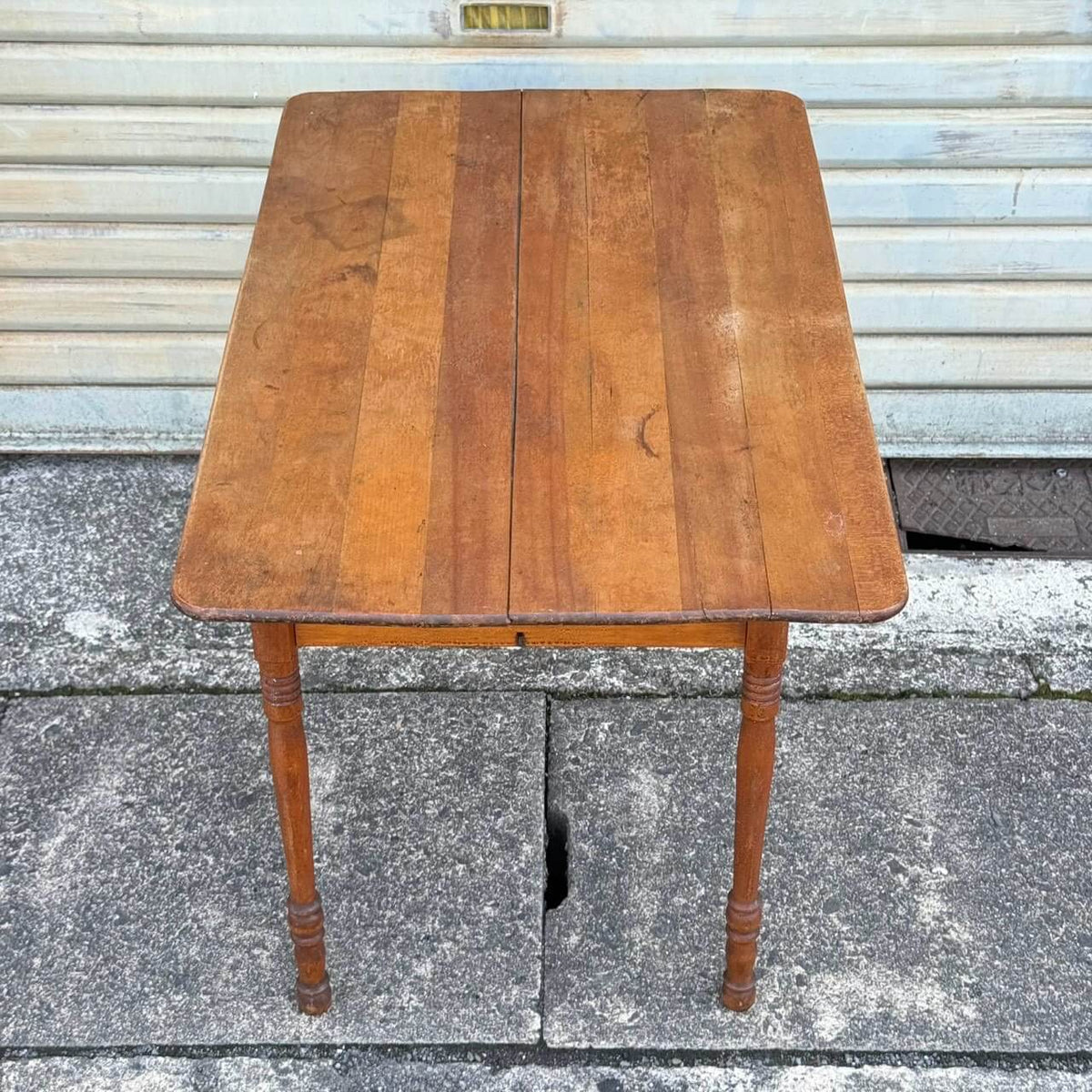 【1920-30年代】ビンテージ フォールディングテーブル アメリカン雑貨 店舗什器 PARIS MFG 折りたたみ 木製 #2814