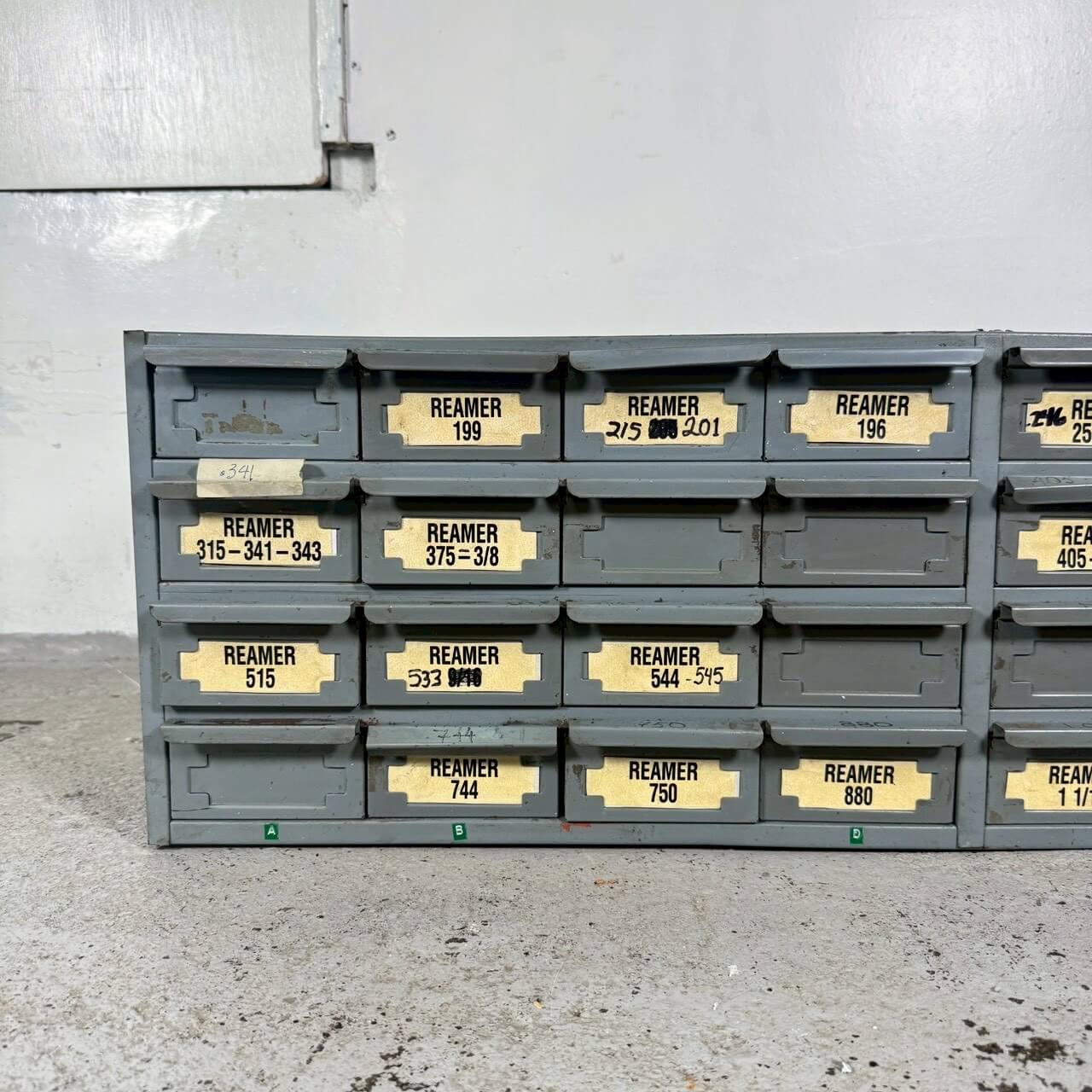 【1960-70年代】ビンテージ パーツキャビネット アメリカン雑貨 店舗什器 Hallowell 多段収納 引き出し #2301-3
