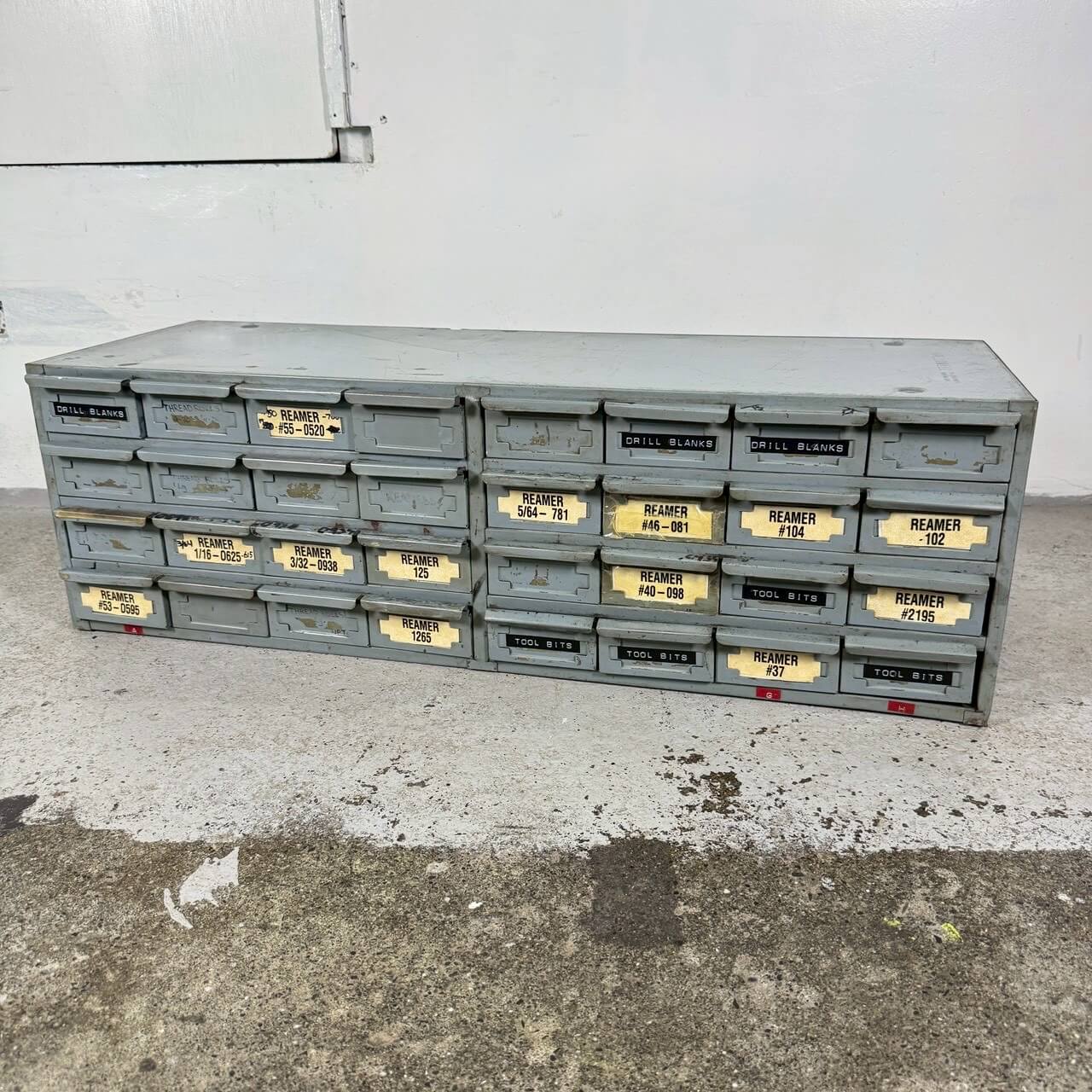 【1960-70年代】ビンテージ パーツキャビネット アメリカン雑貨 店舗什器 Hallowell 多段収納 引き出し #2301-5