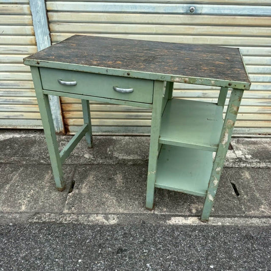 【1950〜60年代】ビンテージ ワークテーブル アメリカン雑貨 店舗什器 作業台 メディカル #2418-2