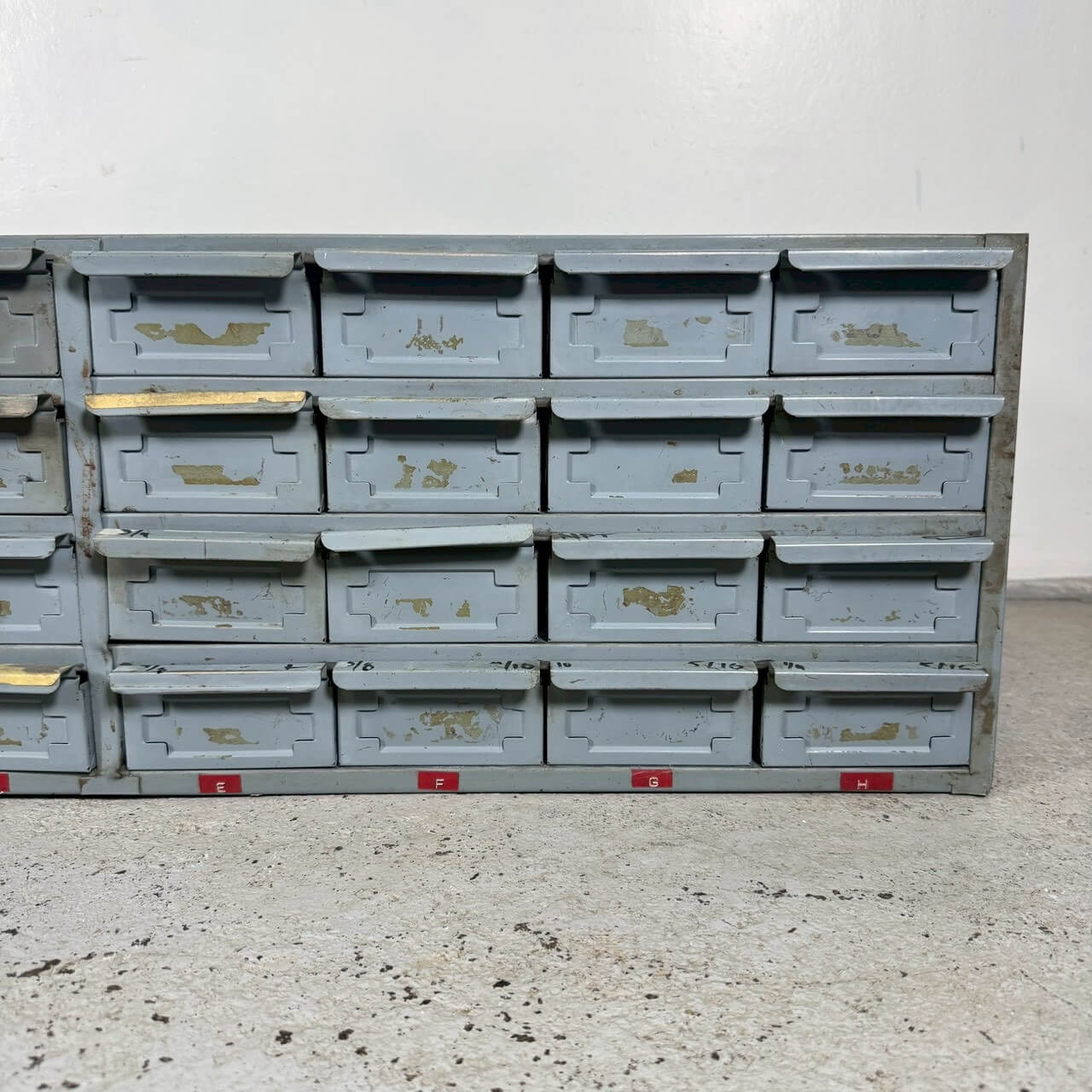 【1960-70年代】ビンテージ パーツキャビネット アメリカン雑貨 店舗什器 Hallowell 多段収納 引き出し #2301-4