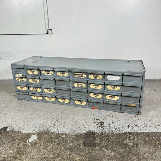 【1960-70年代】ビンテージ パーツキャビネット アメリカン雑貨 店舗什器 Hallowell 多段収納 引き出し #2301-3