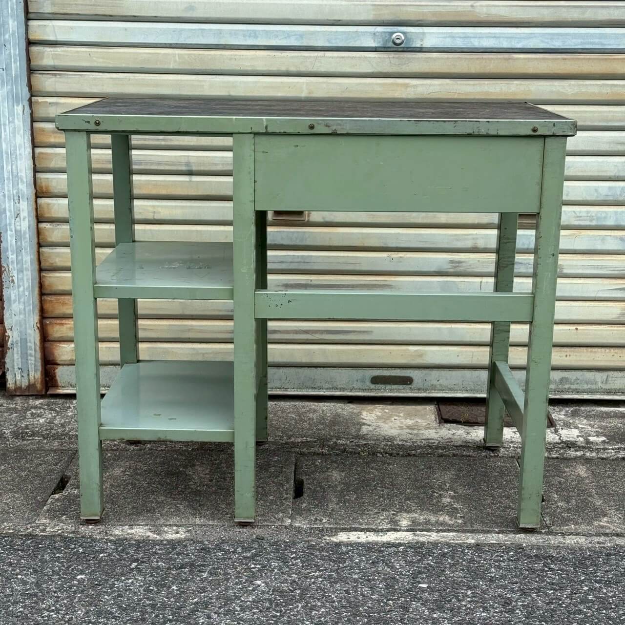【1950〜60年代】ビンテージ ワークテーブル アメリカン雑貨 店舗什器 作業台 メディカル #2418-1