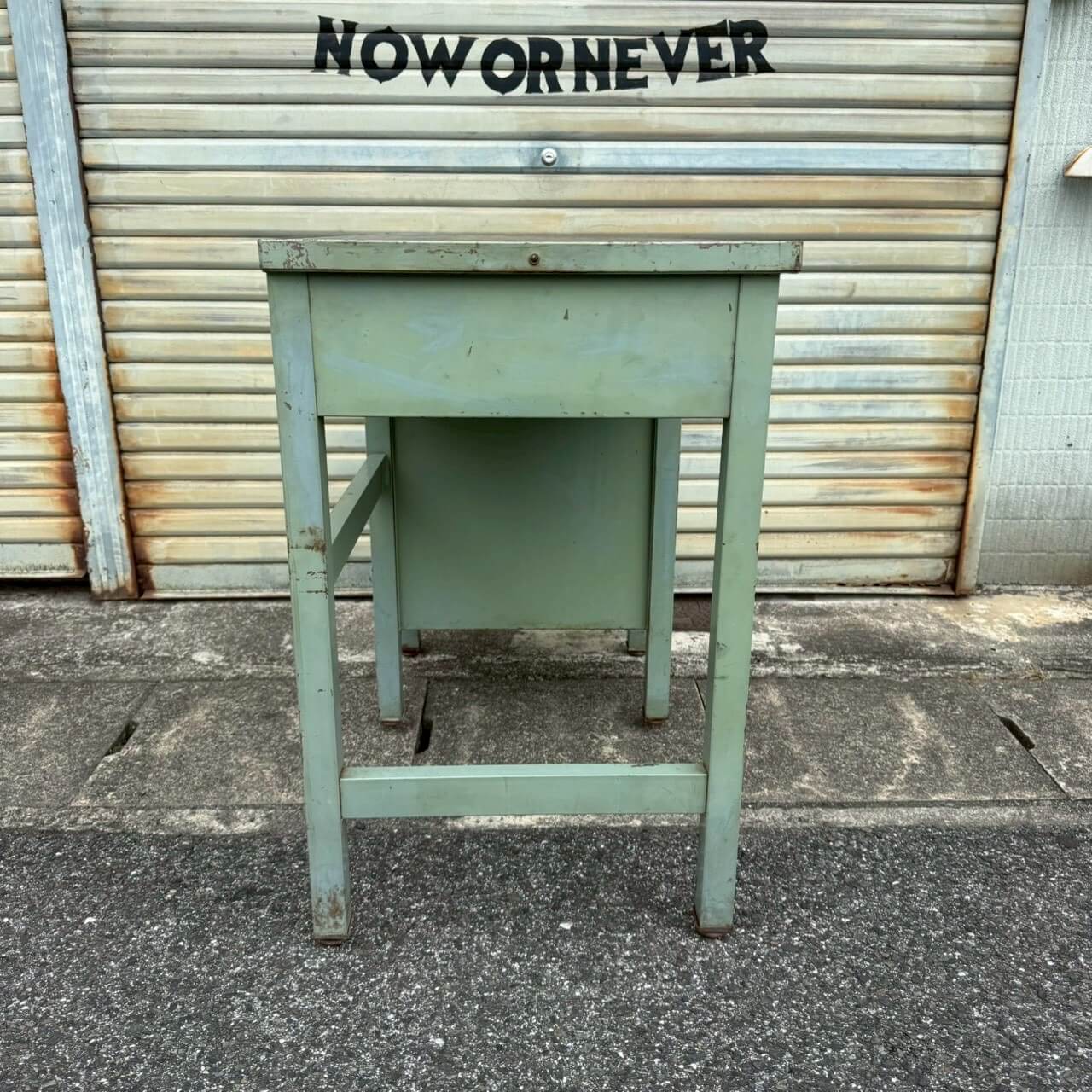 【1950〜60年代】ビンテージ ワークテーブル アメリカン雑貨 店舗什器 作業台 メディカル #2418-2