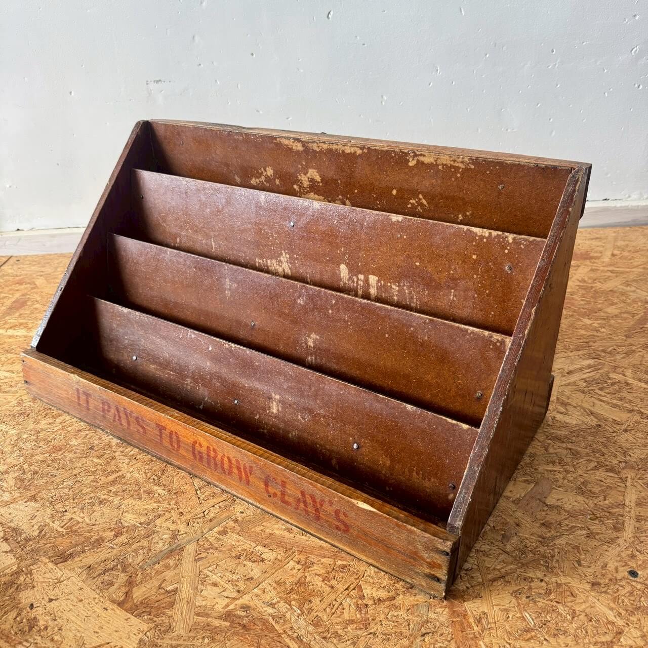 【1960-70年代】ビンテージ ウッドラック アメリカン雑貨 店舗什器 ディスプレイ #2386