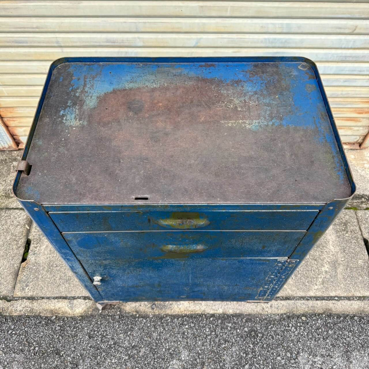 【1940-50年代】ビンテージ ガレージ アメリカン雑貨 店舗什器 ツールキャビネット スチール #2743