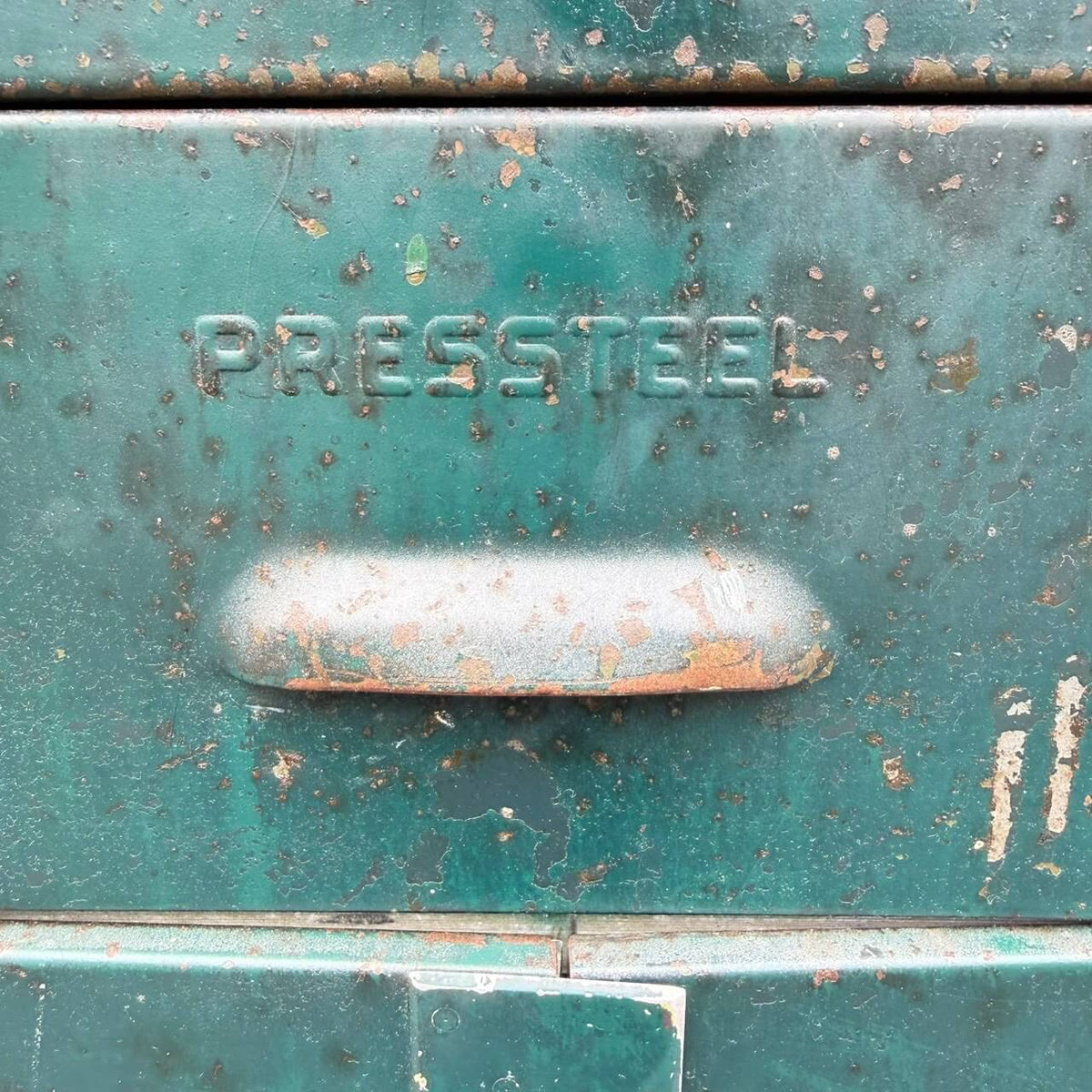 【1940-50年代】ビンテージ ガレージ アメリカン雑貨 店舗什器 PRESSTEEL ツールキャビネット スチール #2745