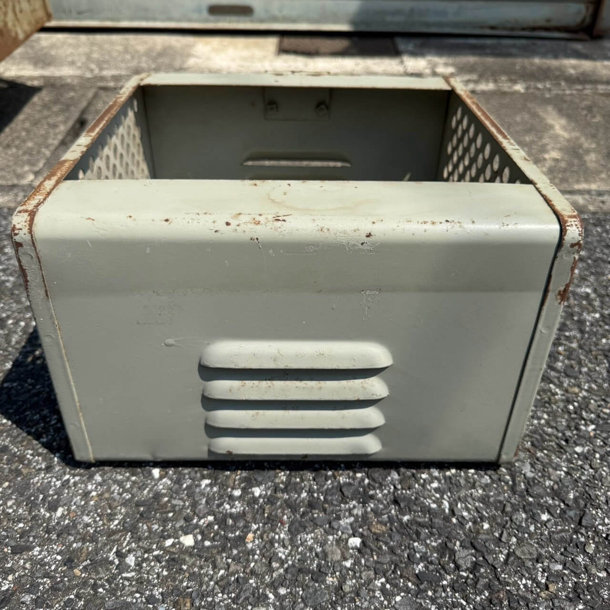 【1940-50年代】ビンテージ ガレージ アメリカン雑貨 店舗什器 メタル ロッカーバスケット 21ドロワー #2741