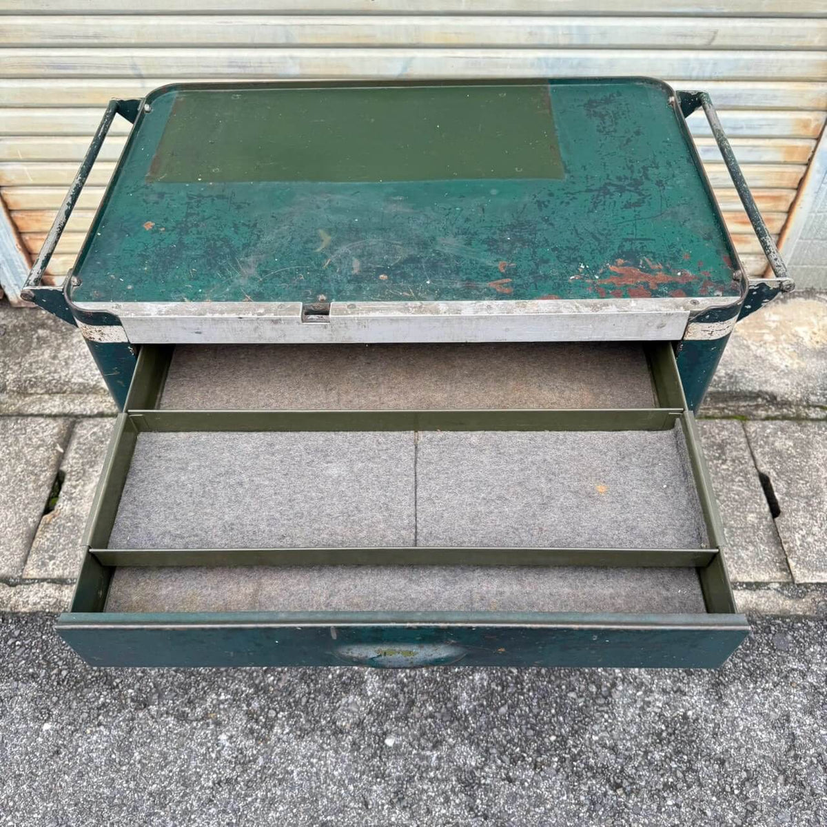 【1940-50年代】ビンテージ ガレージ アメリカン雑貨 店舗什器 PRESSTEEL ツールキャビネット スチール #2745