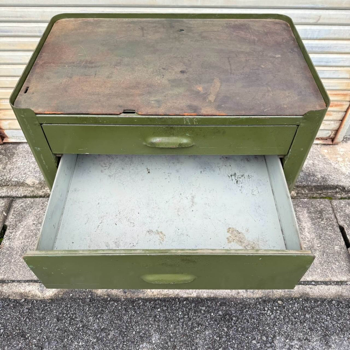 【1940-50年代】ビンテージ ガレージ アメリカン雑貨 店舗什器 PRESSTEEL ツールキャビネット スチール #2744