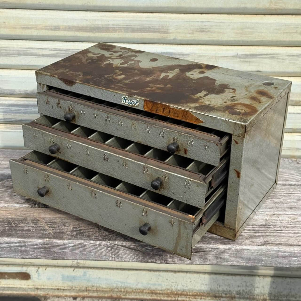 【1950-60年代】ビンテージ ガレージ アメリカン雑貨 店舗什器 HUOT ヒュウト キャビネット #2680-1
