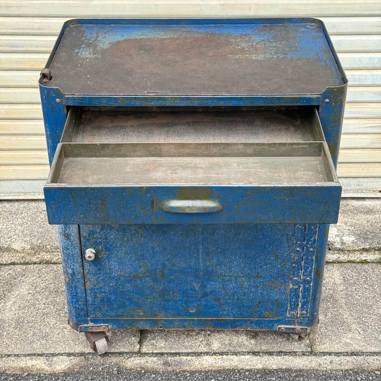 【1950s USA vintage】TECH キャビネット ガレージ　アメリカ 1940-50年代】ビンテージ ガレージ アメリカン雑貨 店舗什器 ツール