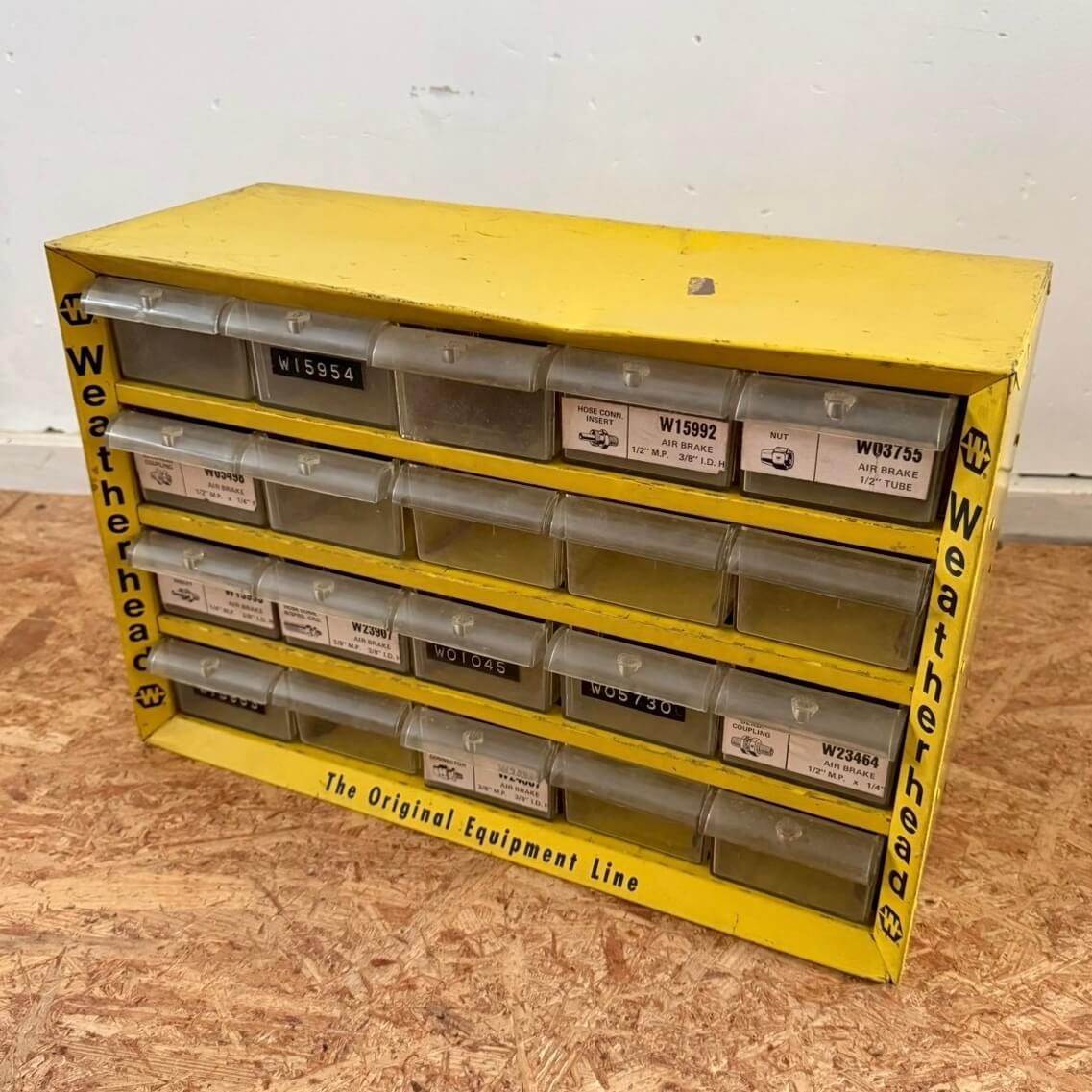 【1960-70年代】ビンテージ パーツキャビネット アメリカン雑貨 店舗什器 ガレージ 小物入れ #2166