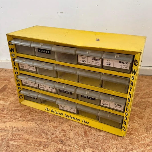 【1960-70年代】ビンテージ パーツキャビネット アメリカン雑貨 店舗什器 ガレージ 小物入れ #2166