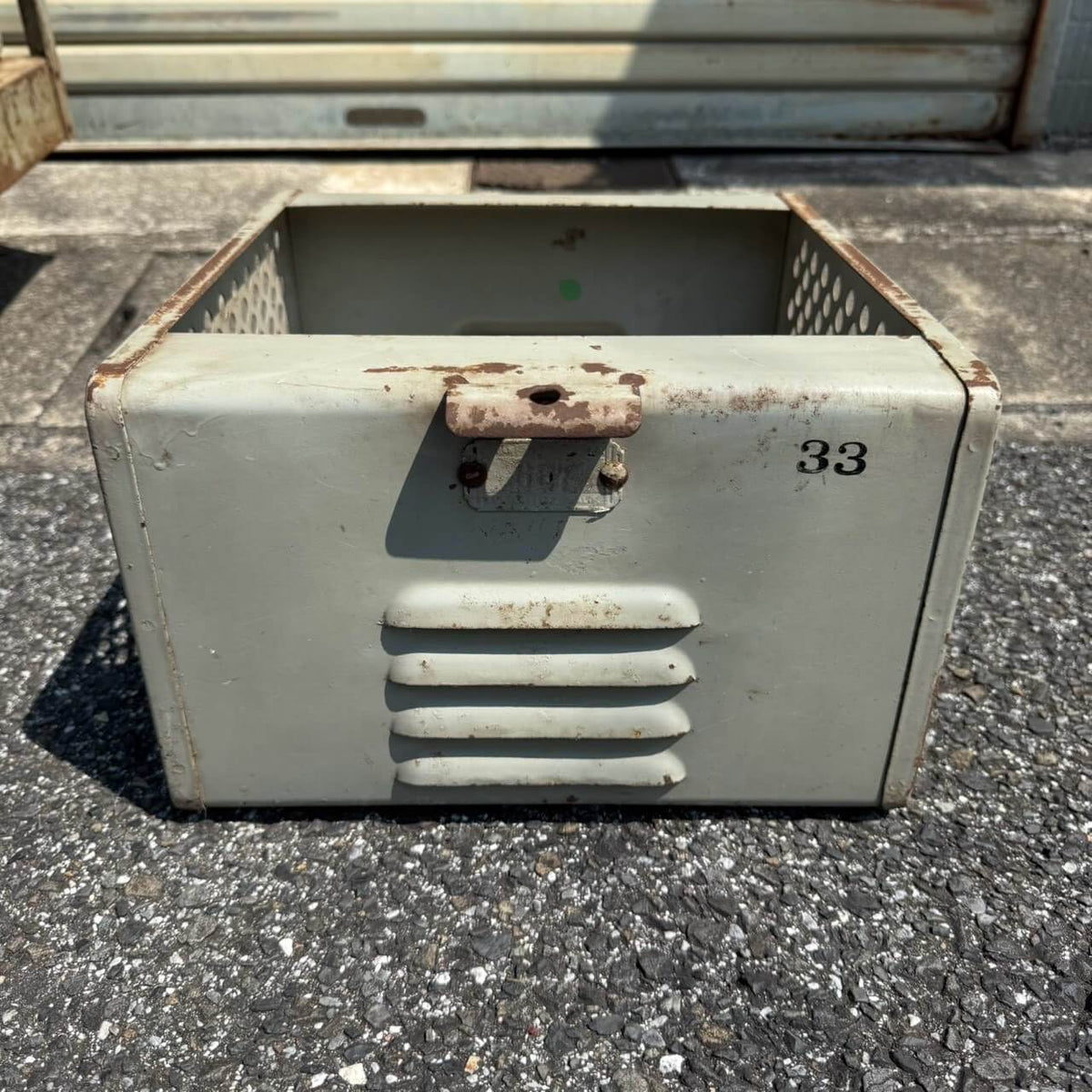 【1940-50年代】ビンテージ ガレージ アメリカン雑貨 店舗什器 メタル ロッカーバスケット 21ドロワー #2741