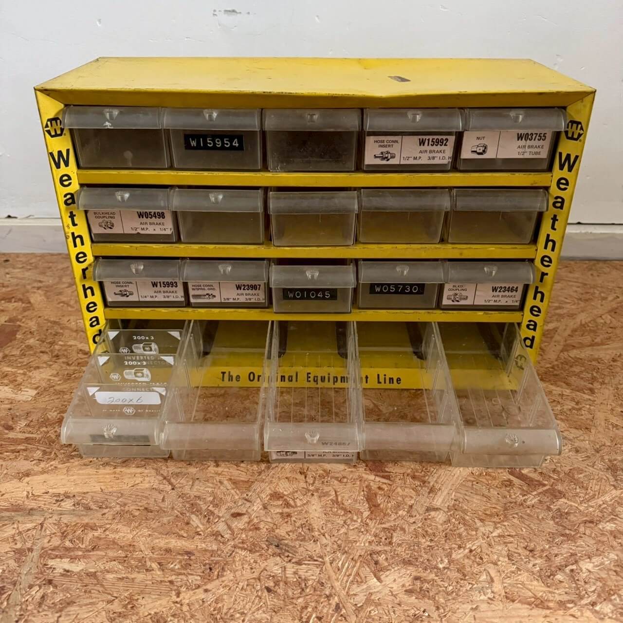 【1960-70年代】ビンテージ パーツキャビネット アメリカン雑貨 店舗什器 ガレージ 小物入れ #2166