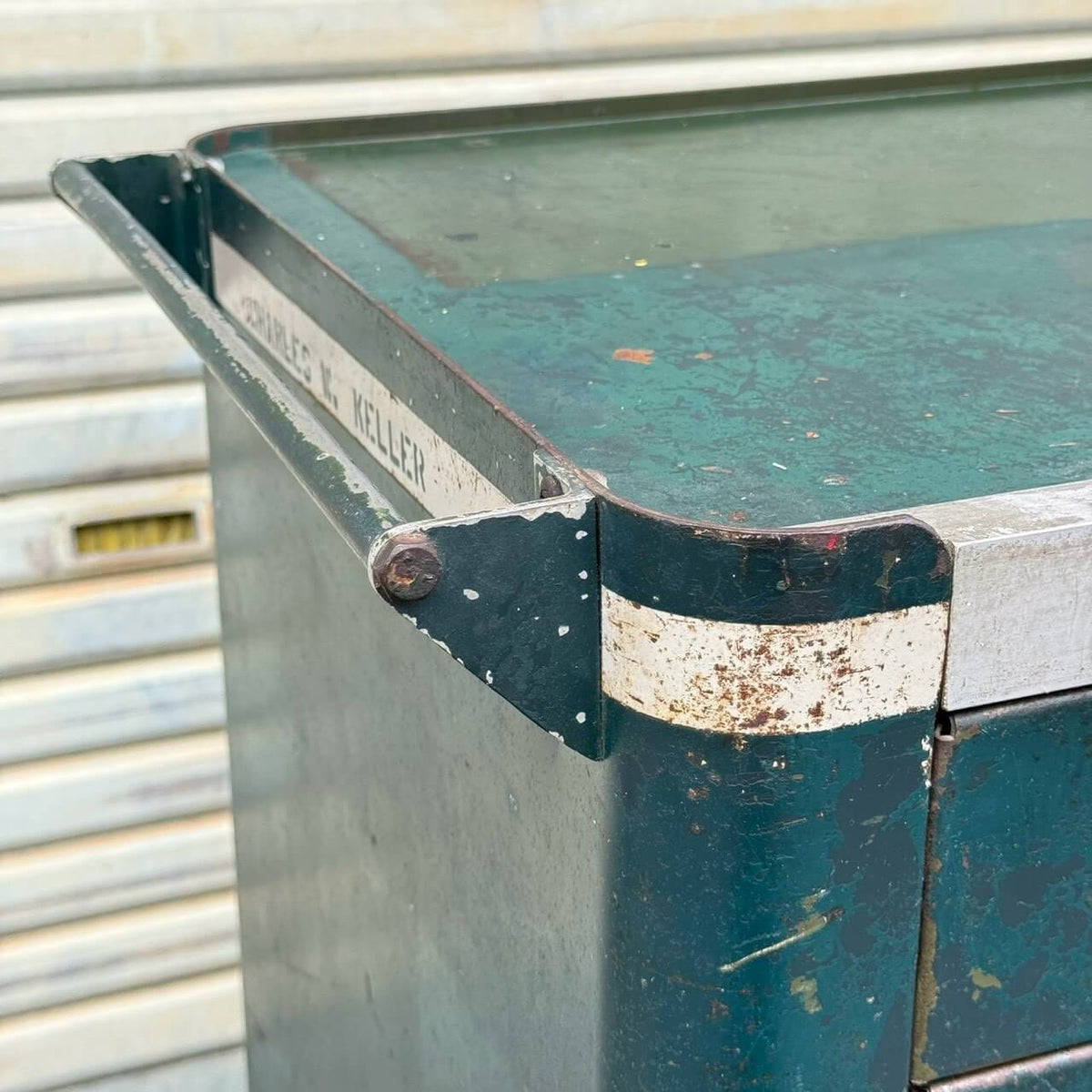 【1940-50年代】ビンテージ ガレージ アメリカン雑貨 店舗什器 PRESSTEEL ツールキャビネット スチール #2745