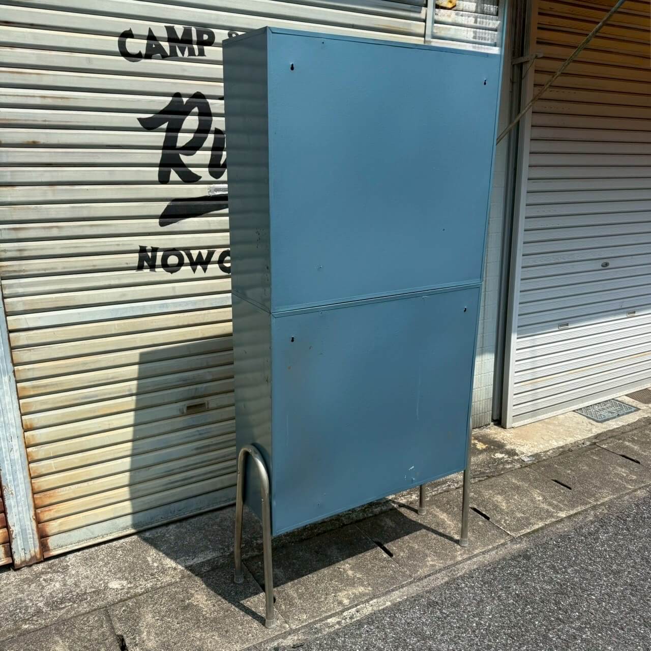 【1960-70年代】ビンテージ メタルキャビネット 鍵付き アメリカン雑貨 店舗什器 ガレージ #2229