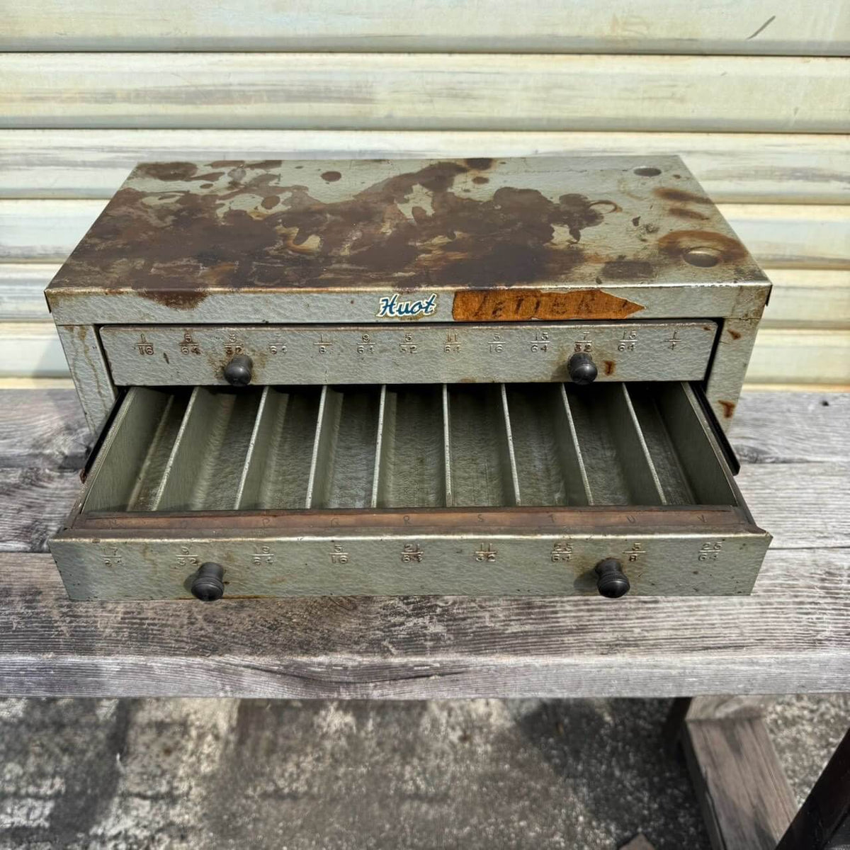 【1950-60年代】ビンテージ ガレージ アメリカン雑貨 店舗什器 HUOT ヒュウト キャビネット #2680-1