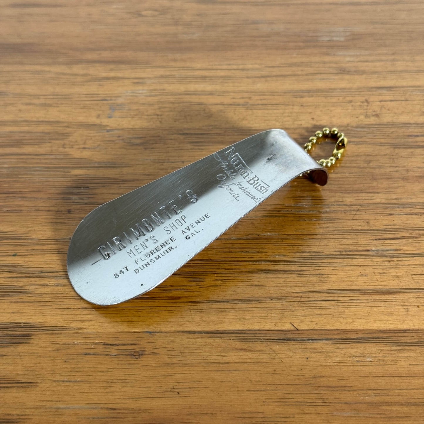【1950-60年代】ビンテージ 靴べら シューホーン アメリカン雑貨 キーホルダー メタル製 #1246-8
