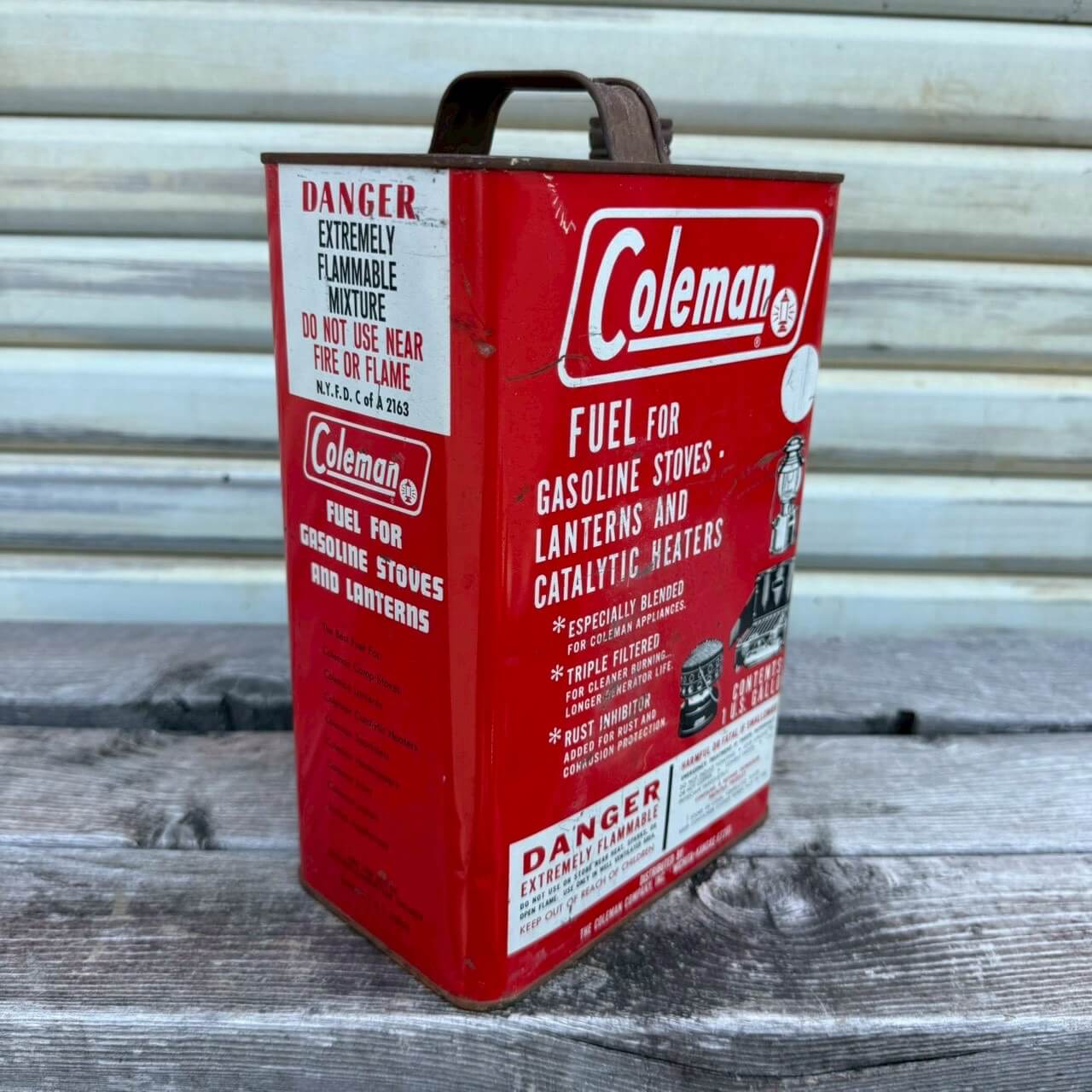 【1960-70年代】ビンテージ Coleman コールマン ガソリン缶 1ガロン オイル缶 アメリカ #2470