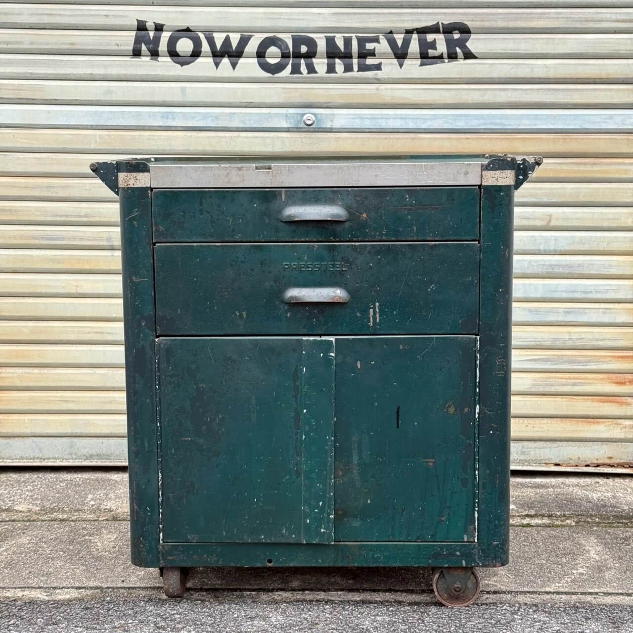 1940-50年代】ビンテージ ガレージ アメリカン雑貨 店舗什器 PRESSTEEL