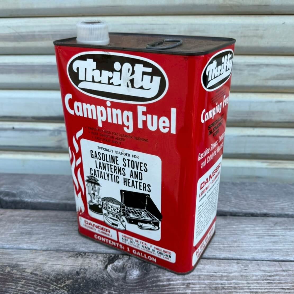 【1960-70年代】ビンテージ ガソリン缶 アメリカン雑貨 店舗什器 キャンプ オイル缶 #2471