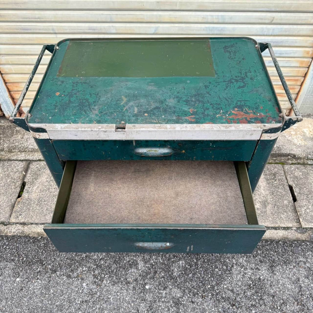 【1940-50年代】ビンテージ ガレージ アメリカン雑貨 店舗什器 PRESSTEEL ツールキャビネット スチール #2745