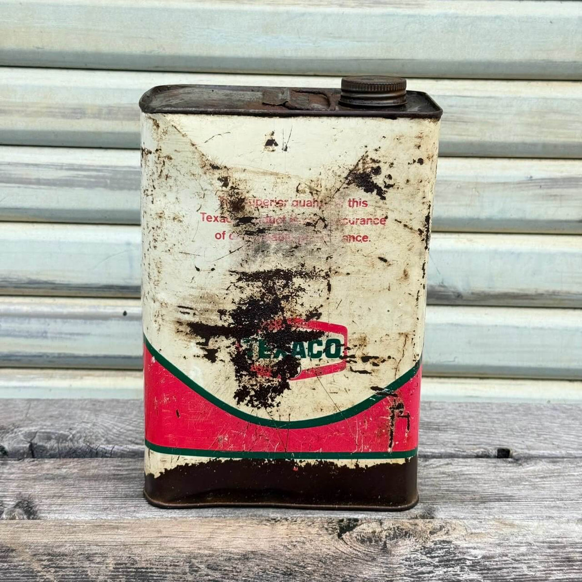 【1960-70年代】ビンテージ オイル缶 アメリカン雑貨 店舗什器 TEXACO テキサコ 1ガロン #2665