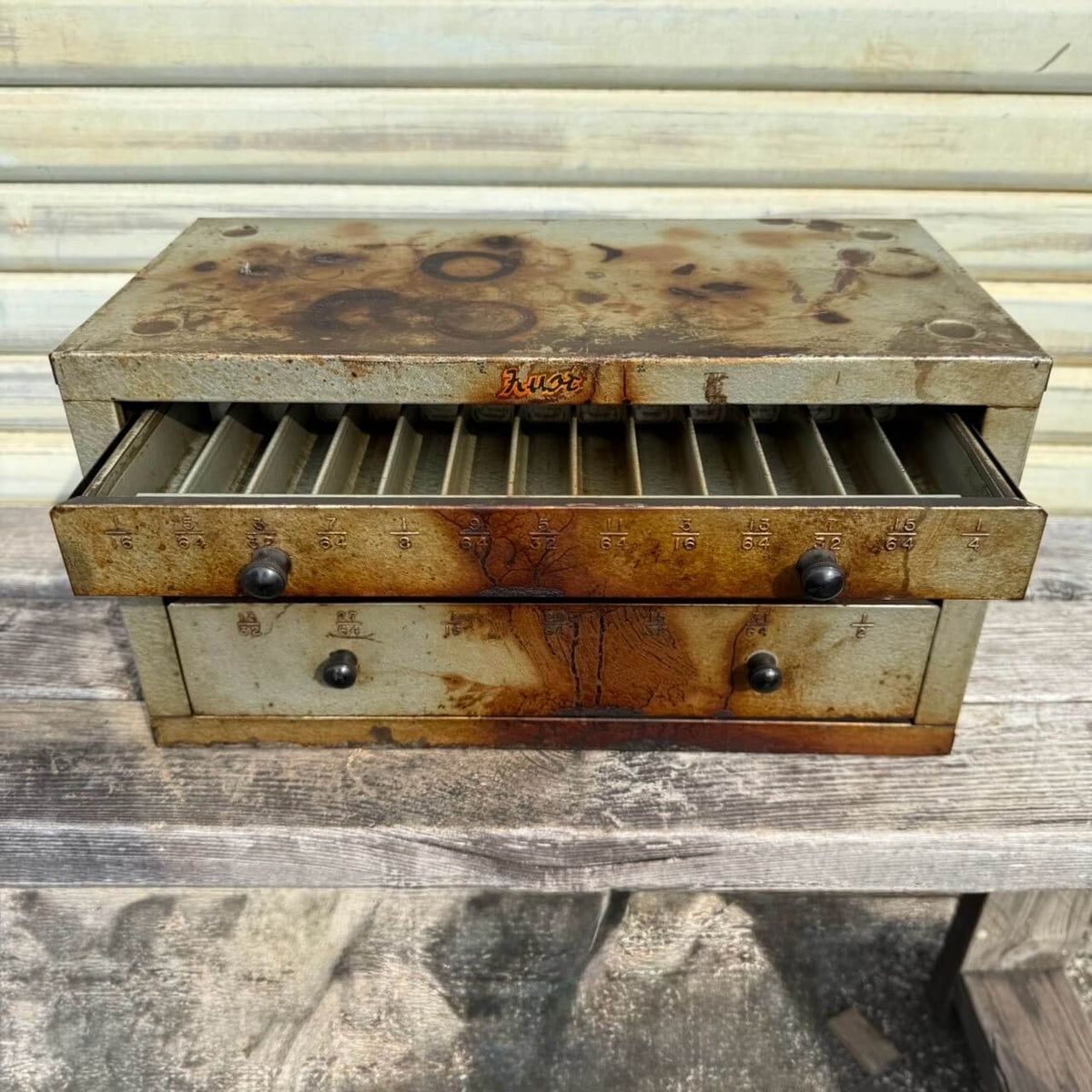 【1950-60年代】ビンテージ ガレージ アメリカン雑貨 店舗什器 HUOT ヒュウト キャビネット #2680-2